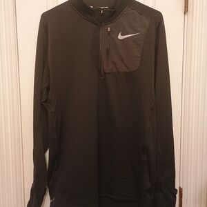 Nike Women's Black Half-Zip Large Running Shirt